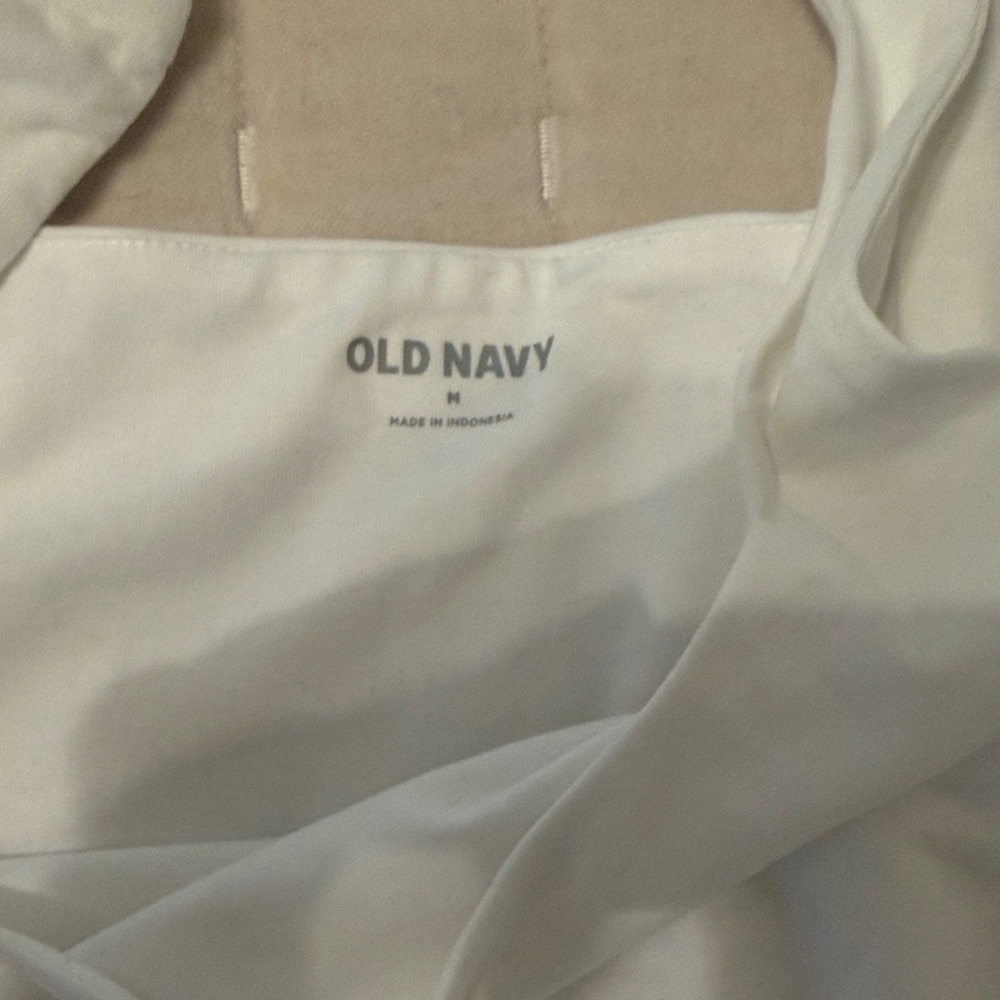 Old Navy White Sleeveless Bodysuit - Picture 3 of 4